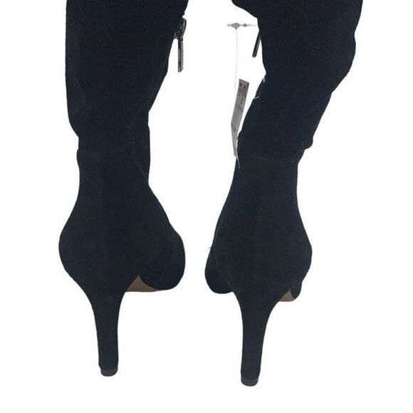 Vince Camuto Womens Suede VP-Larink Heeled Tall Boots Black Size 6.5 NWT - Picture 3 of 9